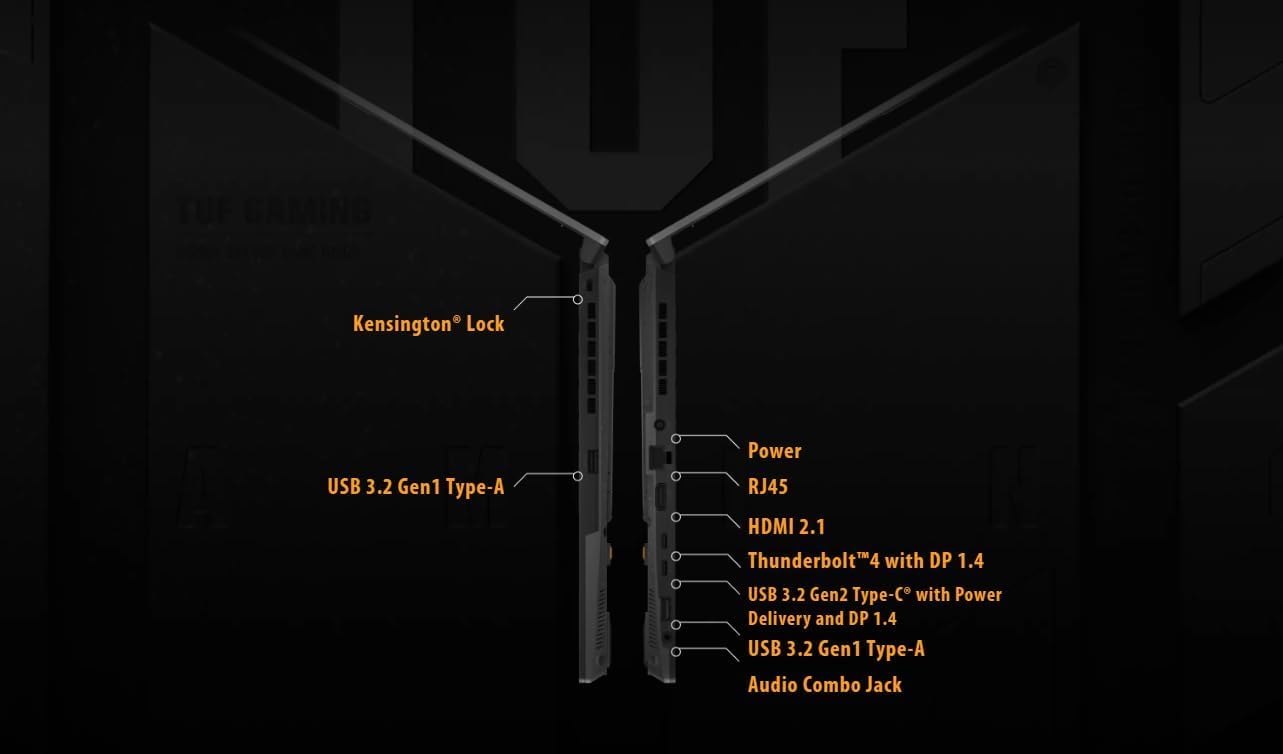 ASUS TUF Gaming F15 Gaming Laptop, 15.6” FHD 144Hz Display, Intel Core i7-12700H, GeForce RTX 4070 8GB GDDR6, 16GB DDR4, 1TB NVMe SSD, Wi-Fi 6, Windows 11, Mecha Gray English Arabic Keyboard ASUS TUF Gaming F15 Gaming Laptop, 15.6” FHD 144Hz Display, Intel Core i7-12700H, GeForce RTX 4070 8GB GDDR6, 16GB DDR4, 1TB NVMe SSD, Wi-Fi 6, Windows 11, Mecha Gray English Arabic Keyboard